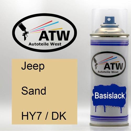 Jeep, Sand, HY7 / DK: 400ml Sprühdose, von ATW Autoteile West.